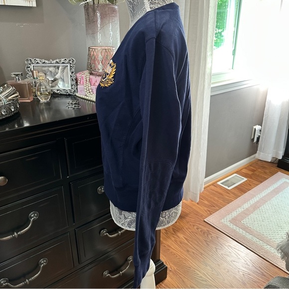 Ralph Lauren Navy Sweatshirt with Gold Emblem - Picture 5 of 15